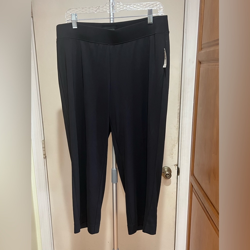 Talbots Black Capri Pants Women’s Size XL NWT